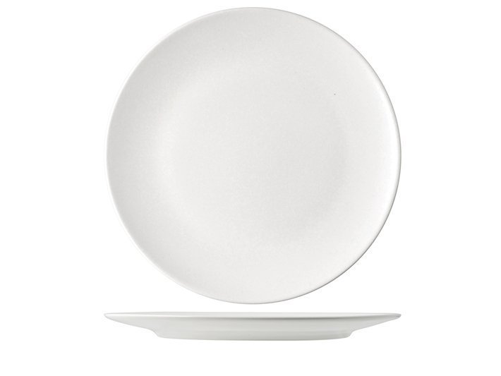 Denver - Piatto Piano Bianco 26cm in Stoneware