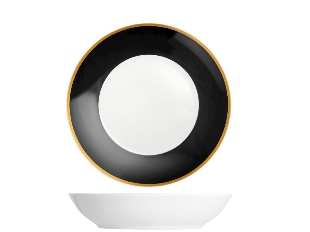 Onyx - Piatto fondo in porcellana coupe 20cm