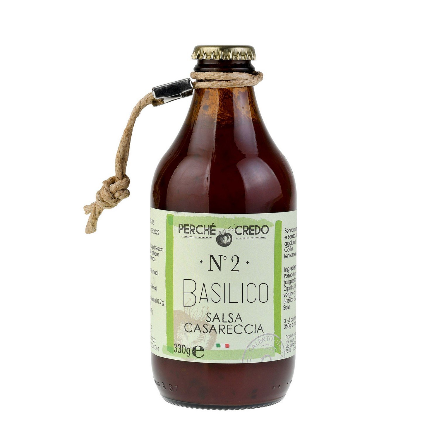 Salsa di pomodoro casareccia al Basilico 330gr