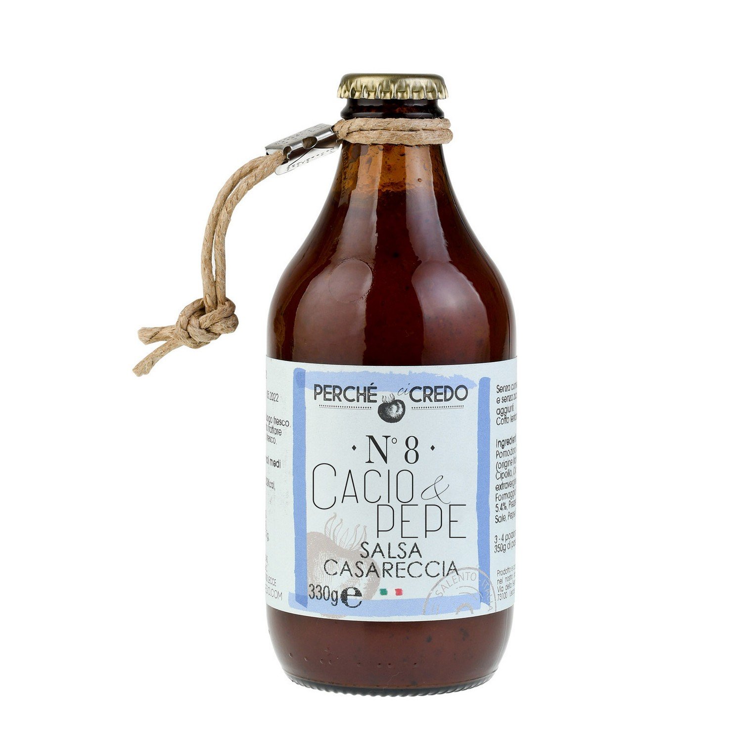 Salsa rossa Casareccia Cacio e Pepe 33cl