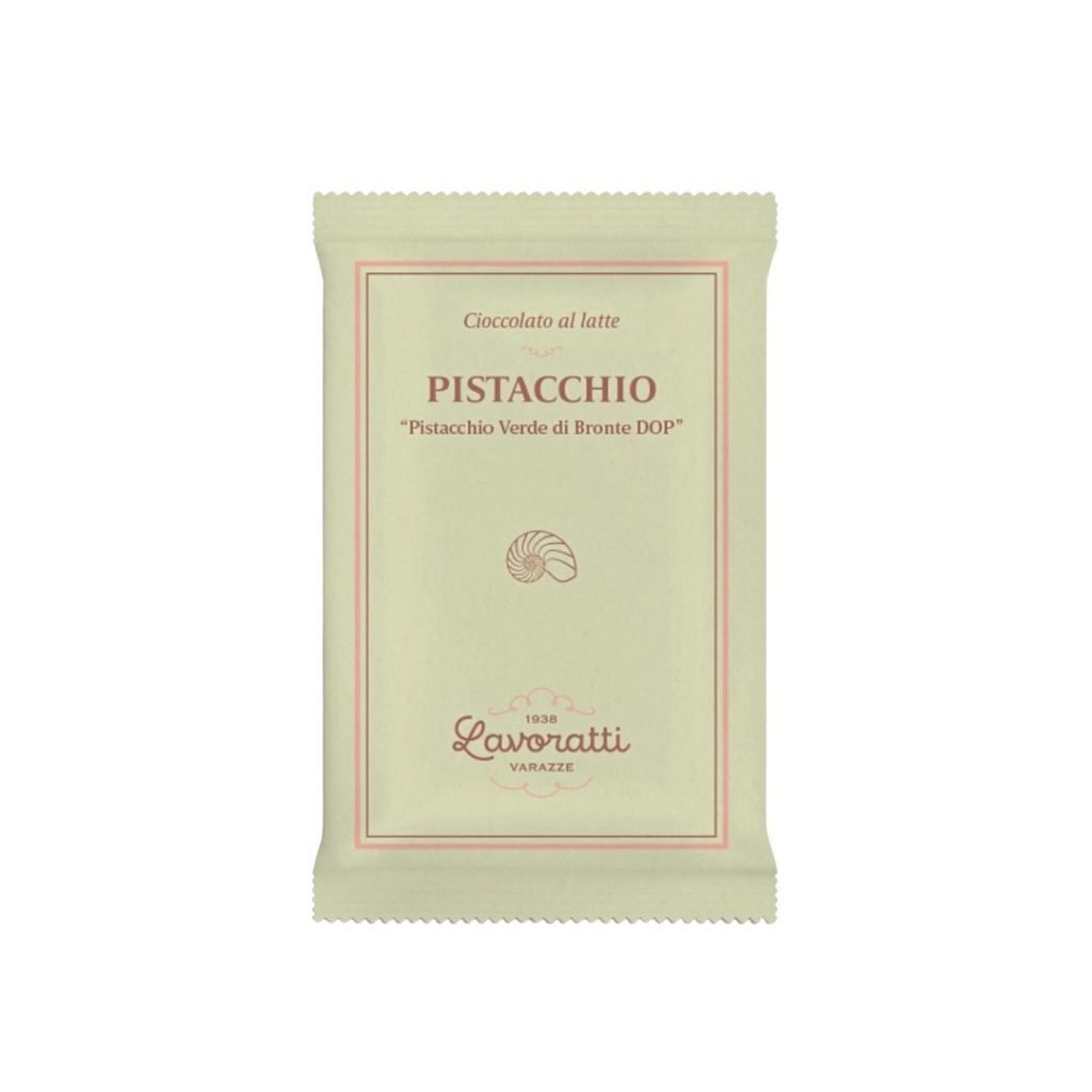 Tavoletta Cioccolato "Criollo" al latte con Pistacchio di Bronte 60gr