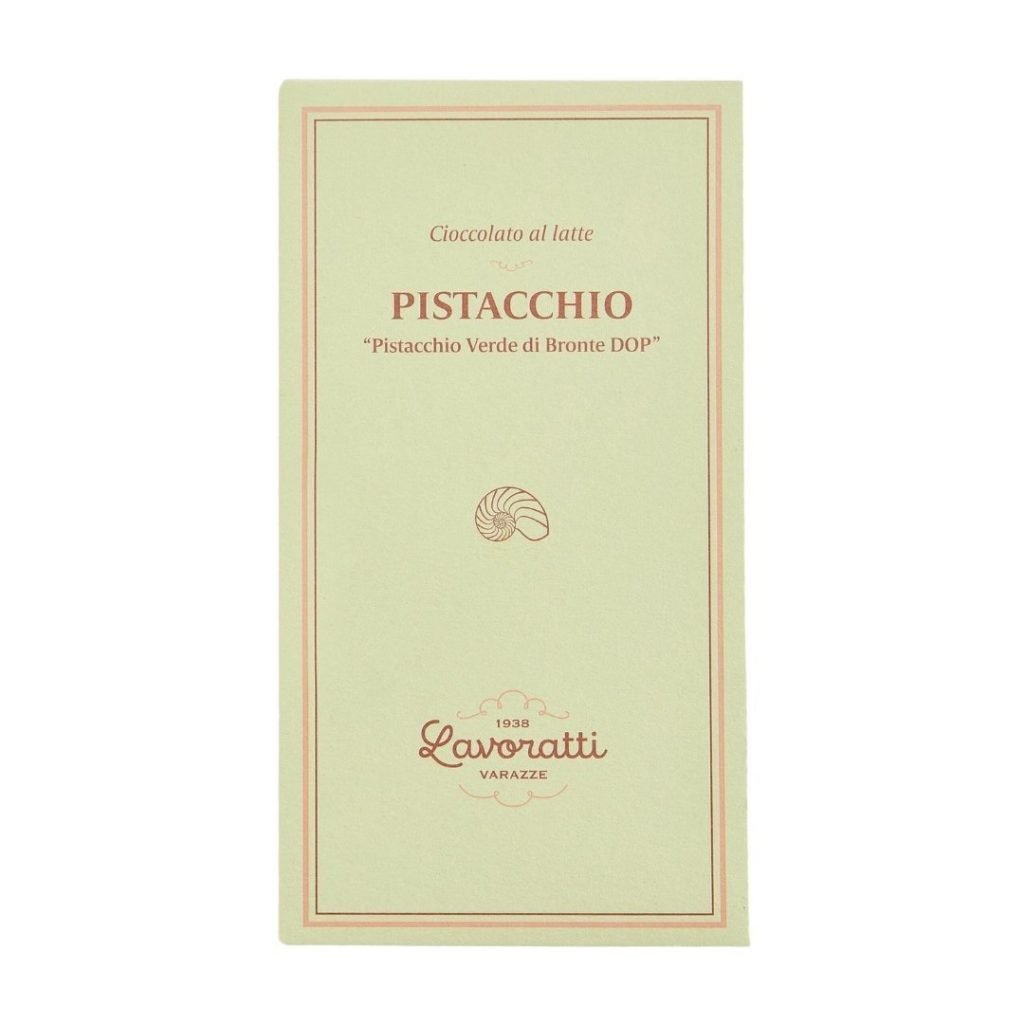 Tavoletta Cioccolato "Criollo" al latte con Pistacchio di Bronte 80gr