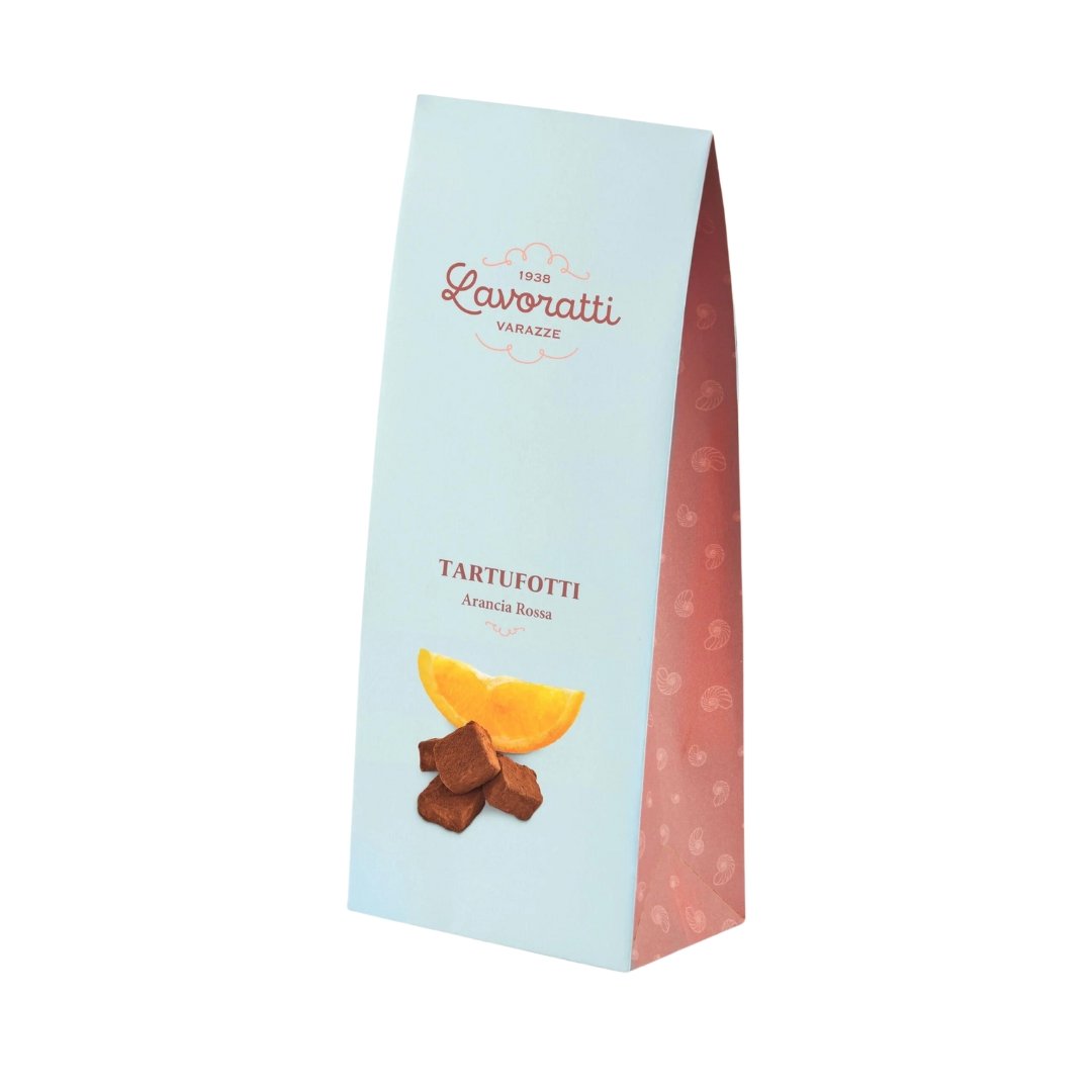 Tartufotti all'arancia rossa 200gr Spolverati al cacao